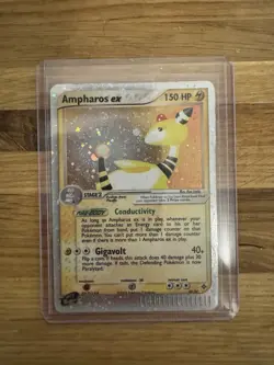 Pokemon TCG Ampharos EX Dragon Holo Card 89/97 Rare - Image 1