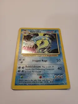 Pokemon Gyarados Holo Rare TCG Base Set 6/102 WOTC Vintage LP - Image 2