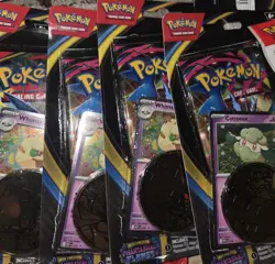 Pokemon Phantasmal Flames Blister Whimsicott/Cottonee-3 PACKS Booster Art Set - Image 4
