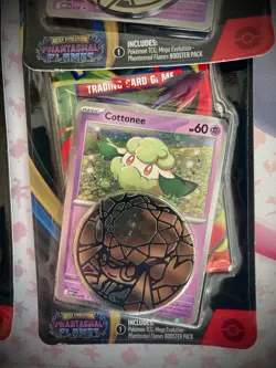 Pokemon TCG Phantasmal Flames Blister Bundle Cottonee & Whimsicott Sealed - Image 5