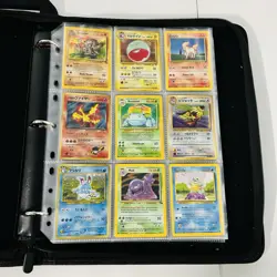 Vintage Pokemon Collection Lot Binder Venusaur + Moltres Holos 1999 Old Binder - Image 1