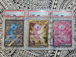 2024 POKEMON PAF EN-PALDEAN FATES SHINY ULTRA RARE #216 MEW EX PSA 9 MINT (492) - Image 3