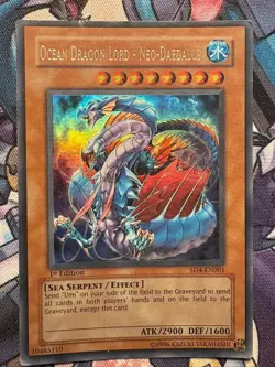 Ocean Dragon Lord - Neo-Daedalus SD4-EN001 1st Edition ULTRA RARE YuGiOh Card - Image 1
