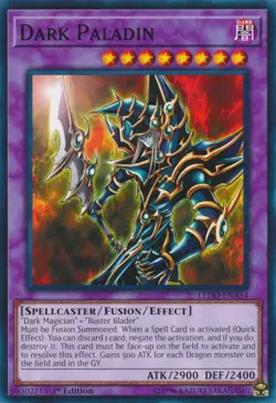 Yugioh! LP Dark Paladin - LEDD-ENA34 - Common - 1st Edition Lightly Played, Engl - Image 1