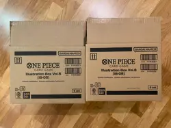 One Piece Illustration Box Vol. 5 and Vol. 6 (x6 units each) in open case boxes - Image 3