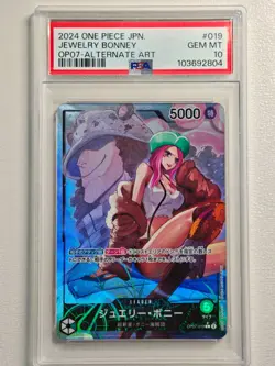 PSA 10 One Piece Gem Mint Jewelry Bonney OP07-019 Alternate Art Japanese - Image 1