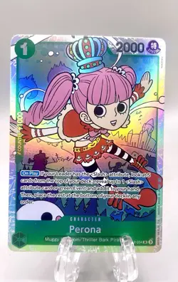 Perona OP12-034 SR ONE PIECE Tcg NM Green - Image 1