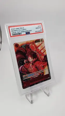 One Piece OP05 Monkey D. Luffy 1st Anniversary ST01-012 PSA 10 Gem Mint English - Image 2
