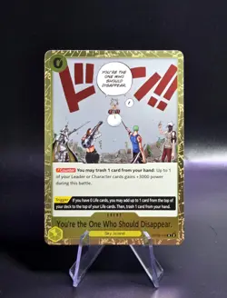 You re the One Who Should Disappear (Rare) OP06-115 Foil One Piece English NM - Image 1