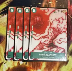 Monkey D. Luffy Playset - P-061 x4 - Starter Deck 16 - One Piece TCG - English - Image 1
