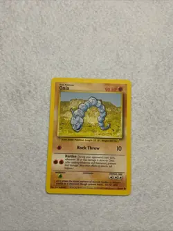 Pokemon TCG Onix Base Set Uncirculated Card 56/102 Regular Unlimited Common - Image 1