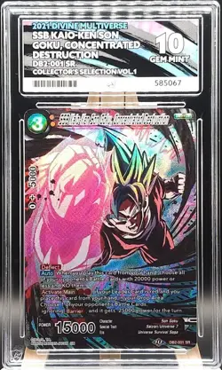 SSB Kaio-Ken Son Goku, Concentrated Destruction - Ace Grade 10 - DBS Card Game - Image 2