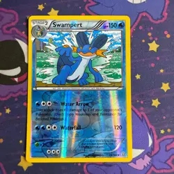 Swampert XY - Primal Clash #35/160 Rev Holo Rare Pokemon TCG Card - LP - Image 1