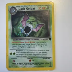 Pokemon Dark Golbat Holo TCG Card 7/82 - Image 1