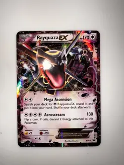 Pokemon TCG Rayquaza EX XY69 Black Star Promo Holo Card 2015 LP/NM - Image 1