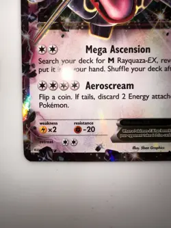 Pokemon TCG Rayquaza EX XY69 Black Star Promo Holo Card 2015 LP/NM - Image 5