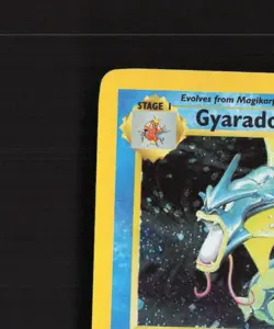 Gyarados 7/130 Base Set 2 Holo Rare Pokemon Card DMG - Image 3