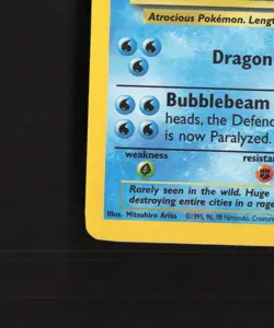 Gyarados 7/130 Base Set 2 Holo Rare Pokemon Card DMG - Image 5