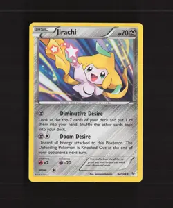 Jirachi 42/108 Roaring Skies Holo Rare Pokemon Card DMG - Image 1