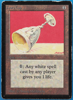 Ivory Cup Beta HP/DAMAGED Artifact Uncommon MTG CARD (ID# 506099) ABUGames - Image 1