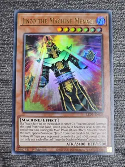 Jinzo The Machine Menace LED7-EN031 Ultra Rare 1st Edition YuGiOh Card NM - Image 1
