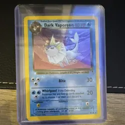 Pokemon Dark Vaporeon 9/110 Legendary Collection Holo Rare 60 HP TCG Card - Image 1
