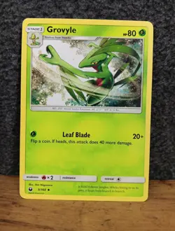 Grovyle 9/168 Uncommon Sun & Moon Celestial Storm NM Pokemon card Game Trading - Image 1