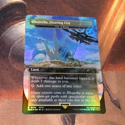 Bhujerba Floating City Of Brass x1 MTG Final Fantasy Nm Foil Store Championship - Image 1