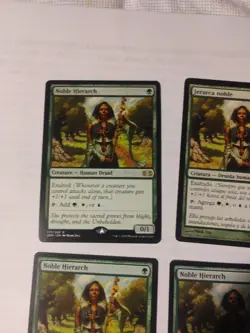 4 X Noble Hierarch - Different Editions, 1 In SpanishDouble Masters - MTG - Image 2