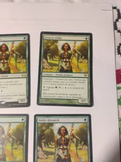4 X Noble Hierarch - Different Editions, 1 In SpanishDouble Masters - MTG - Image 3