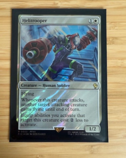 Magic the Gathering: Helitrooper (Surge Foil) Commander: Final Fantasy Foil NM - Image 1