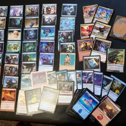 Red Blue ARTIFACTS themed Custom Complete Commander Magic Deck. MTG - Image 2