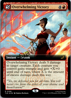 Overwhelming Victory (196) (Extended Art) Avatar: The Last Airbender (TLE) FOIL - Image 1