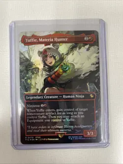 Yuffie, Materia Hunter (Borderless) (Chocobo Track Foil) Commander: Final... - Image 1