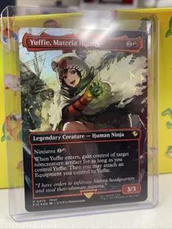 Yuffie, Materia Hunter (Borderless) (Chocobo Track Foil) Commander: Final... - Image 3