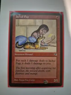 Jackal Pup - MTG Tempest - Nm - Image 1