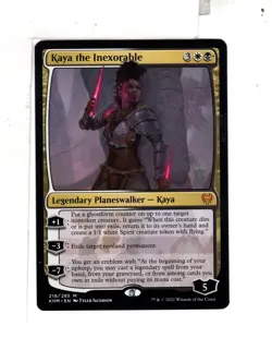 MTG SkeenAB Kaya the Inexorable PACK PROMO from Kaldheim. NM. - Image 1