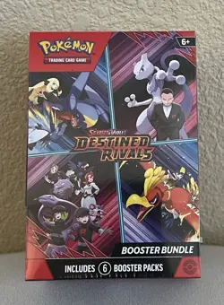 POKEMON TCG SCARLET VIOLET DESTINED RIVALS BOOSTER BUNDLE*INCL 6 BOOSTER PACKS - Image 1