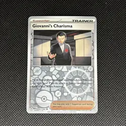 Giovanni's Charisma 161/165 Pokemon Sv: Scarlet & Violet 151 Reverse Holo - Image 1