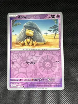 Abra 063/165 Pokemon Sv: Scarlet & Violet 151 Reverse Holo - Image 1