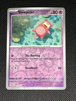 Slowpoke 079/165 Pokemon Sv: Scarlet & Violet 151 Reverse Holo - Image 1