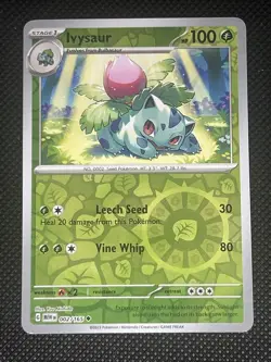 Ivysaur 002/165 Pokemon Sv: Scarlet & Violet 151 Reverse Holo - Image 1