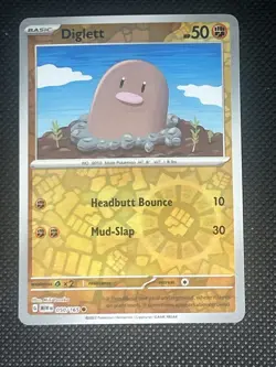 Diglett 050/165 Pokemon Sv: Scarlet & Violet 151 Reverse Holo - Image 1
