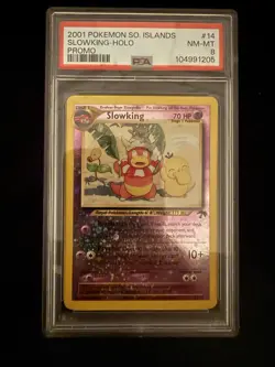 Slowking 14/18 Southern Islands Reverse Holo PSA 8!! Awesome Swirls 💫💫💫 - Image 1