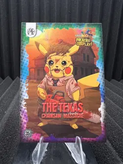 The Texas Chainsaw Massacre #35 - Galaxy Holo - Electric Pikachu Cosplay Pokemon - Image 1