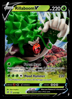 RILLABOOM V 017/192 REBEL CLASH POKEMON TCG - Image 1
