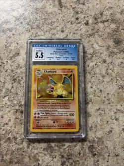 CGC 5.5 Excellent Charizard Pokemon(1999) Base Set- Unlimited- 4/102 Holo - Image 1