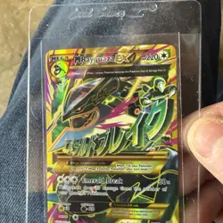 Pokemon Mega Rayquaza EX Full Art Ultra Rare Holo 98/98 XY Ancient Origins 220HP - Image 3