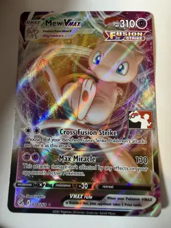 Pokemon Prize Pack Series 2 114/264 Full Art Mew Vmax - Image 1