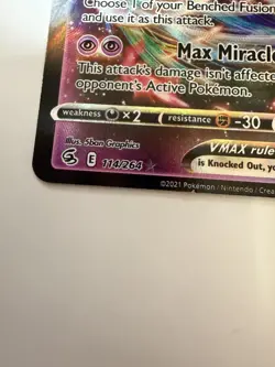 Pokemon Prize Pack Series 2 114/264 Full Art Mew Vmax - Image 2